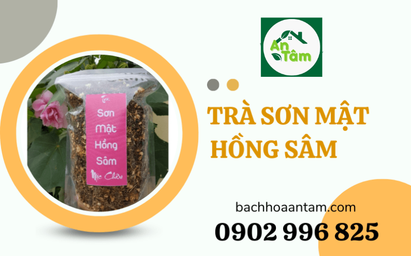 trà sơn mật hồng sâm